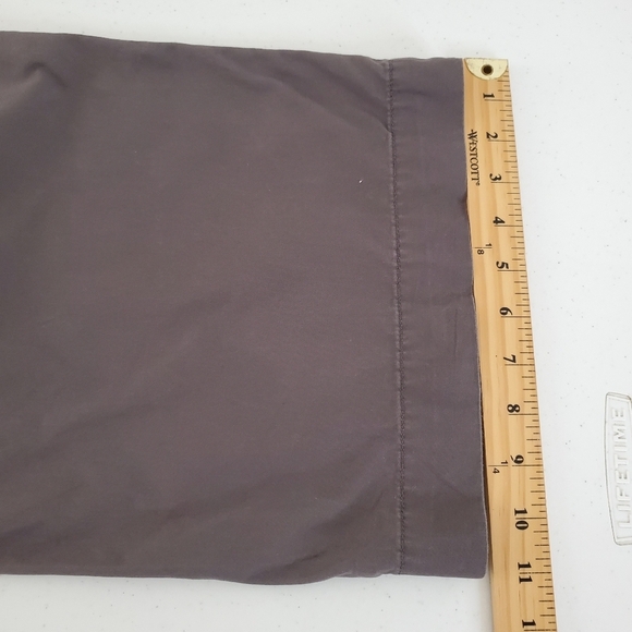 Gap Classic Khaki Pants Size 20 Long Gray Casual Wide Leg Trousers Tall Preppy - Picture 9 of 13